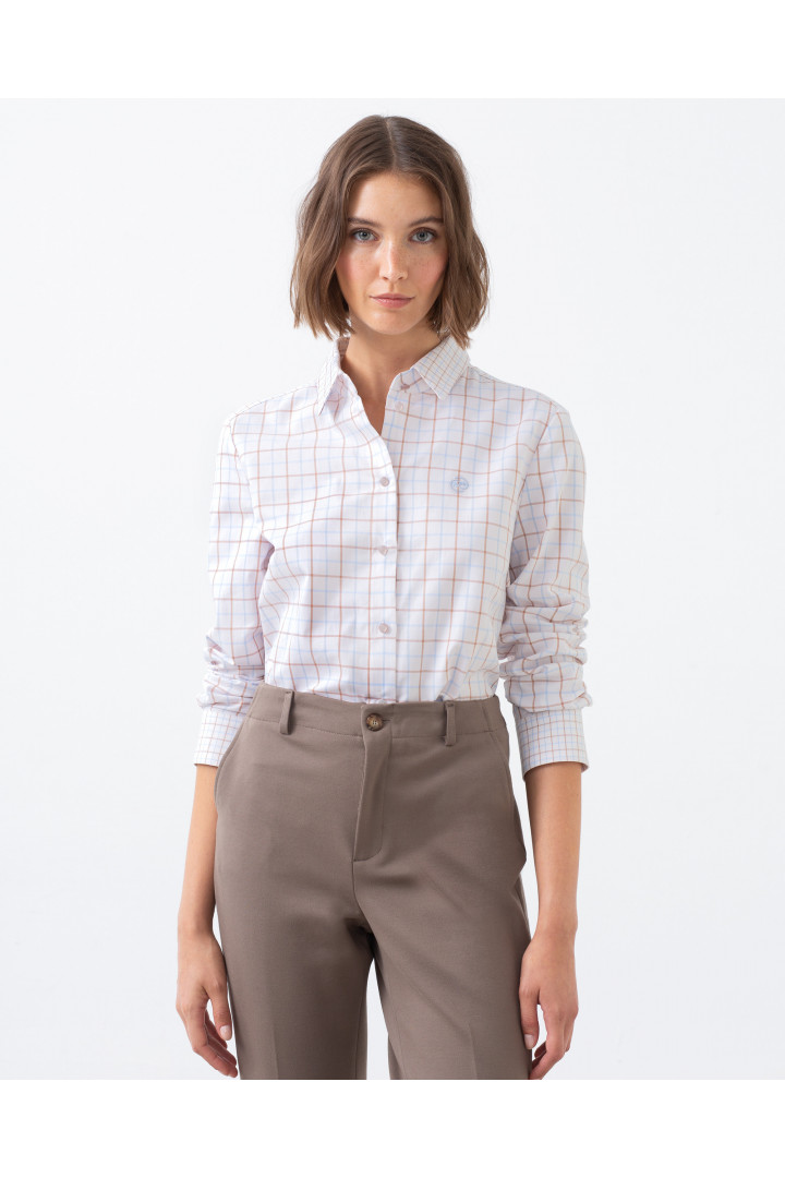 Camisa CENOR cuadros blancos