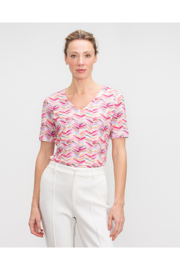 Camiseta TIBOX étnica rosa